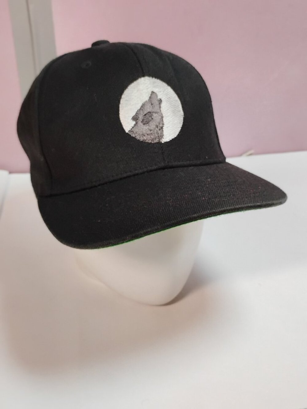 Black Wolf Moon Snapback Hat Cap Lids Adjustable Streetwear Gothic